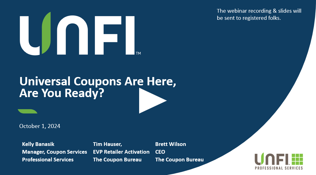 Universal Coupons Webinar Recording